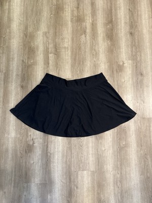 Old Navy Active 3X Black Skort Plus Size Cloud+ Go-Dry Built-In Shorts Pocket