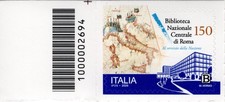 ITALIA 2026 - Biblioteca Nazionale Centrale di Roma - Codice a barre