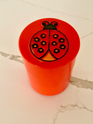 Vintage  1970's  Springbok  LADYBUG 3 Tiered Stacking Organizer MCM