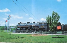 Postcard, Centennial Park, Moncton, New Brunswick, Canada, CNR Steam Locomotive