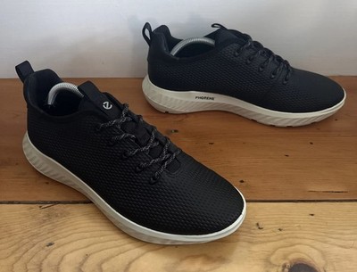 Ecco Men s Size 43EU | 9-9.5US ATH-1FM  Lace Up Sneakers Black Leather 834964
