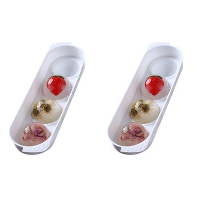 2 Pieces Eiswürfel Behälter Eiswürfelform Auslaufsicher Mit Deckel