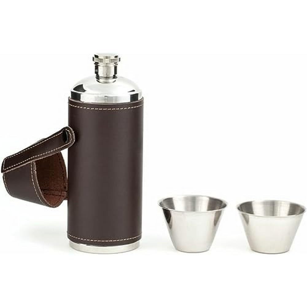 Kikkerland Flask Leather Brown 7590₽