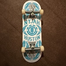 Tech Deck Element Nyjah Huston Pro Model Series 3 Fingerboard Teal Graphic RARE