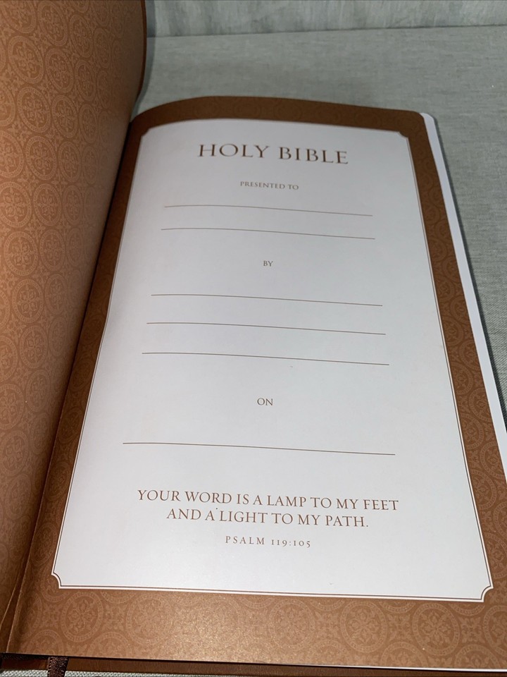 Nkjv super giant print bible by thomas nelson red letter brown