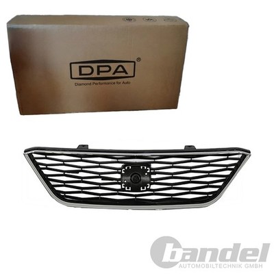 DPA SPORT KÜHLERGRILL FRONT GRILL SCHWARZ CHROM LEISTE passend für SEAT IBIZA IV