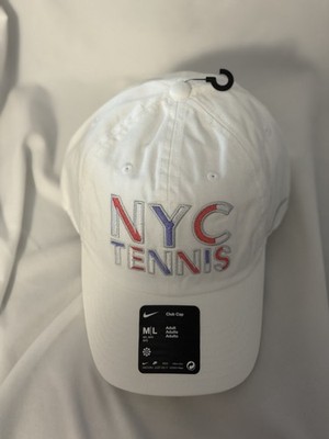 Nike NYC Tennis US Open 2025 Unstructured Club Cap Hat White SZ M/L