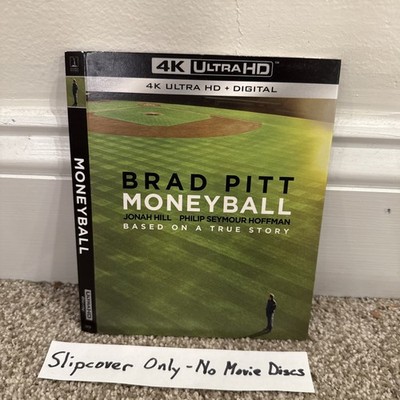 Moneyball 4K Blu-ray Slipcover Only 2011 Brad Pitt Phillip Seymour Hoffman Slip