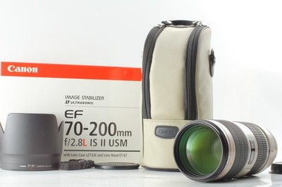 Canon EF 70-200mm f/2.8L IS II USM Lens w/Box LZ1326 Case Hood ET-87 Test Photos