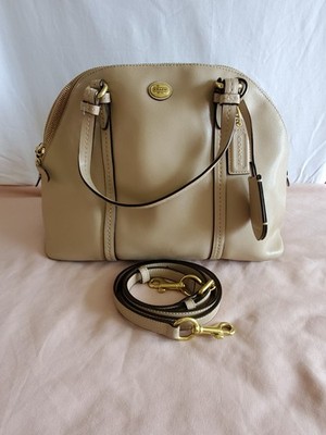 COACH B4/Sand Peyton Cora Dome Satchel Gently used cond.