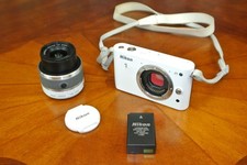 Nikon 1 J1 Digital Camera BODY Battery 10-30mm LENS Cover Parts U Pick