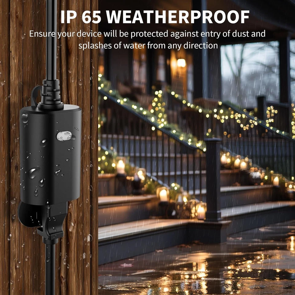 Умная вилка Zwave, наружная вилка Z-Wave с мониторингом энергопотребления, встроенная розетка Zwave - Изображение 4 из 4