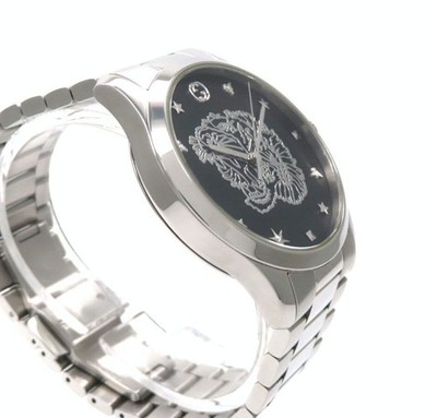 Gucci Tiger ' Watch' G Timeless Black Men's Good Condition ,19987