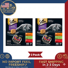 2 Pack Sheba Perfect Portions Pate Wet Cat Food Variety Pack 24 Count, 48 Servin
