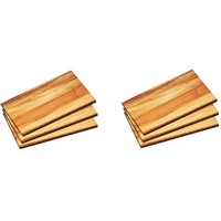 Neustanlo FrüHstüCksbrettchen Set 6X Akazienholz Robust Pflegeleicht 23X15 Cm
