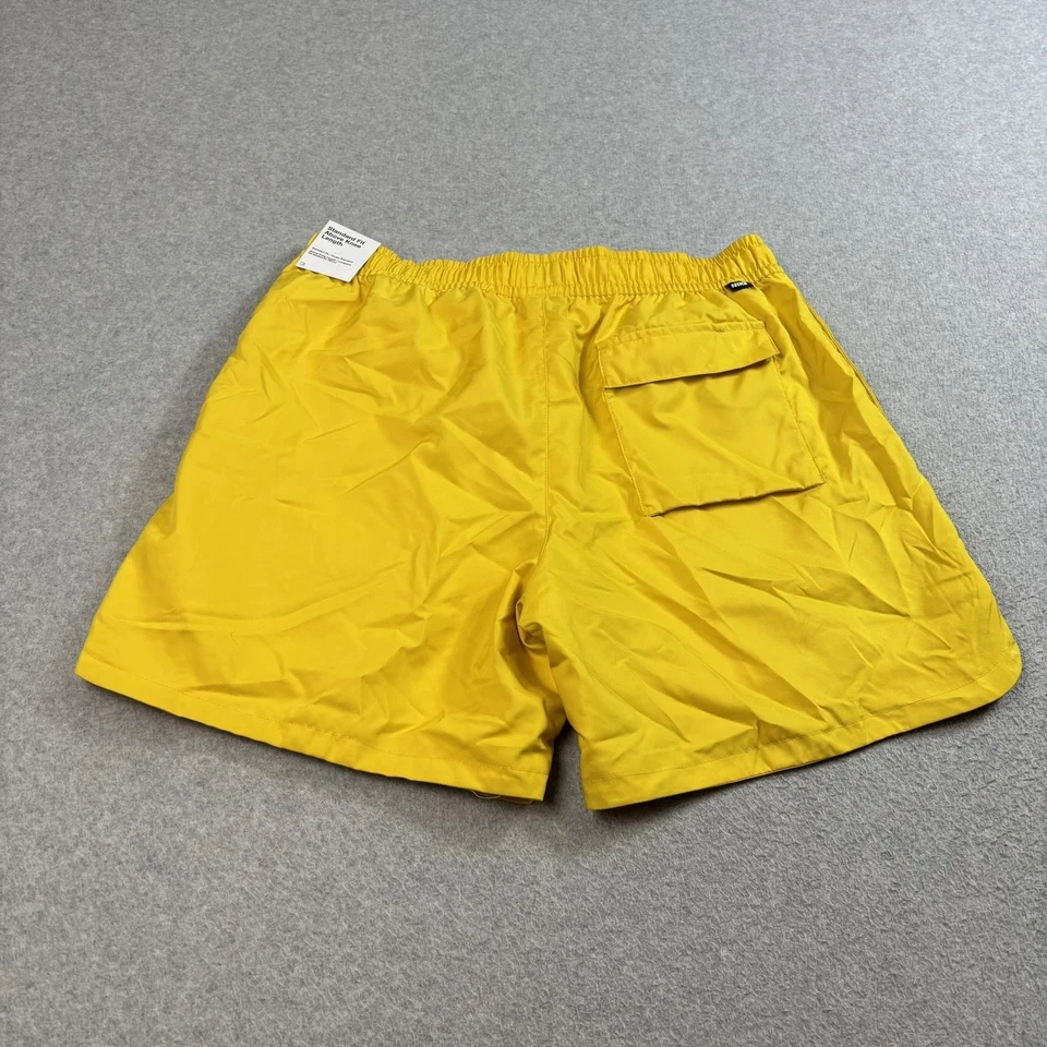 耐克短裤男式中号黄色标准版及膝锻炼健身房运动跑步 — 第 2/4 张图片