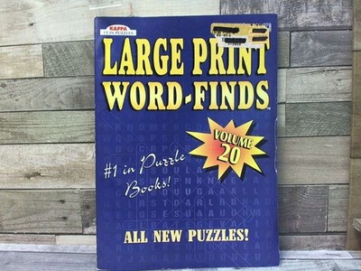 Large Print Word-Finds Puzzle Book-Word Search Vol 20  by  Kappa Books Publisher