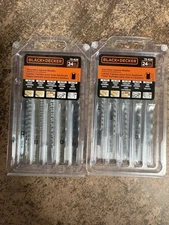 (lot Of 2)BLACK+DECKER Jigsaw Blades Set, Assorted, Wood And Metal, 24pcs 75-626