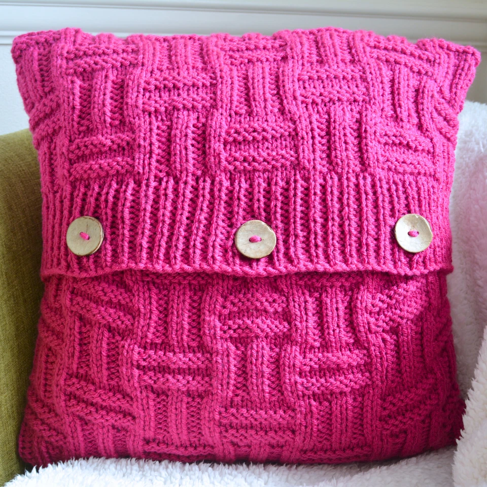 Cushion Cover Knitting Pattern ThisWayThatWay Printed Pattern To Knit Yourself - Image 2 of 4
