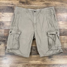 Levi's Cargo Shorts Mens 36 Beige Tan Hiking Cotton Outdoor Utility Khaki