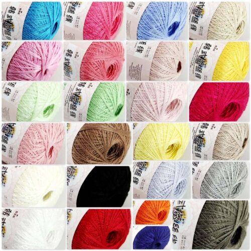 AIPYARN Sale 1ballsx50g Thread Size8 Crochet Cotton Yarn Embroidery Knitting 23 