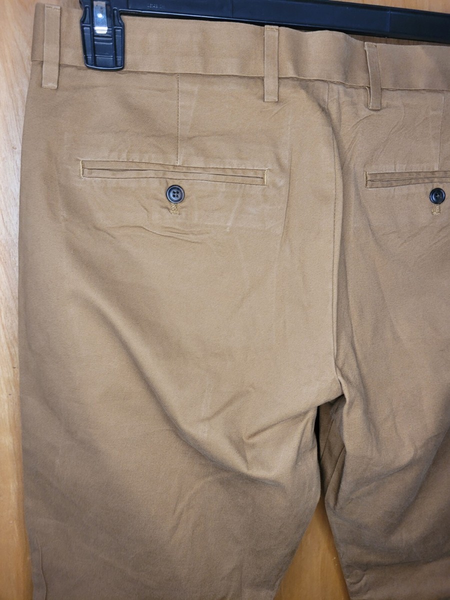 Gap Essential Slim Fit Khaki Chino Pants Cachi, Kaki iconico, 30W x 32L Uomo