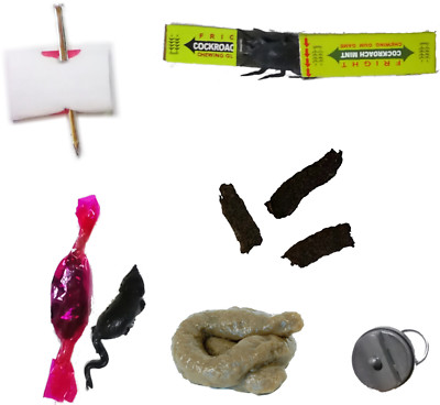 Handbuzzer 3 Kackwürste Kackhaufen Nagel M. Verband Scherzbonbon Maus  Kaugummi | Ebay