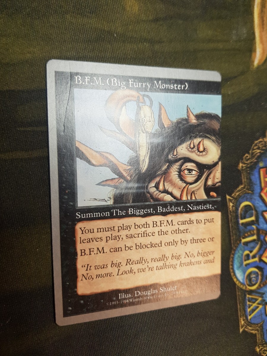 B.F.M Big Furry Monster MTG, Magic Unglued 99/99 | eBay UK