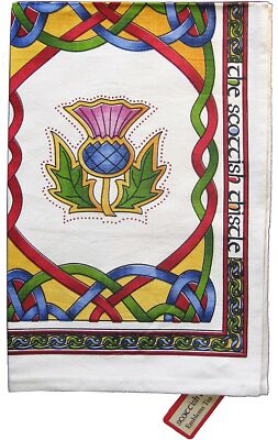 Royal Tara Kitchen Towel Scotland Emblems Celtic Knot Multicolor Cotton 30 x 20''