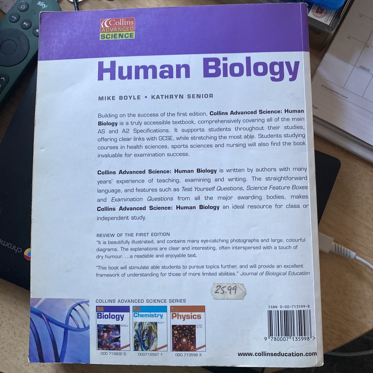 HUMAN BIOLOGY BY MICHAEL D.P. BOYLE, BILL INDGE, KATHRYN SENIOR 