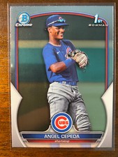 2023 Bowman Chrome Angel Cepeda #BCP-205 1st Prospect Chicago Cubs