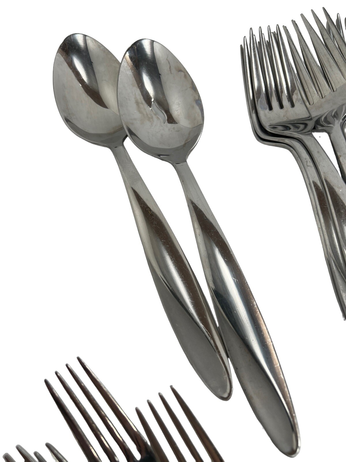 36 Piece Mixed Lot Oneida Simmer STAINLESS Steel FLATWARE eBay