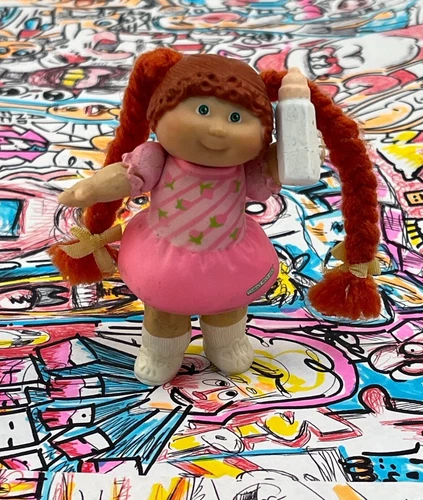 Cabbage Patch Kids - Mini Poseable Figurine - Miniature / Toy Doll / Figure 1984