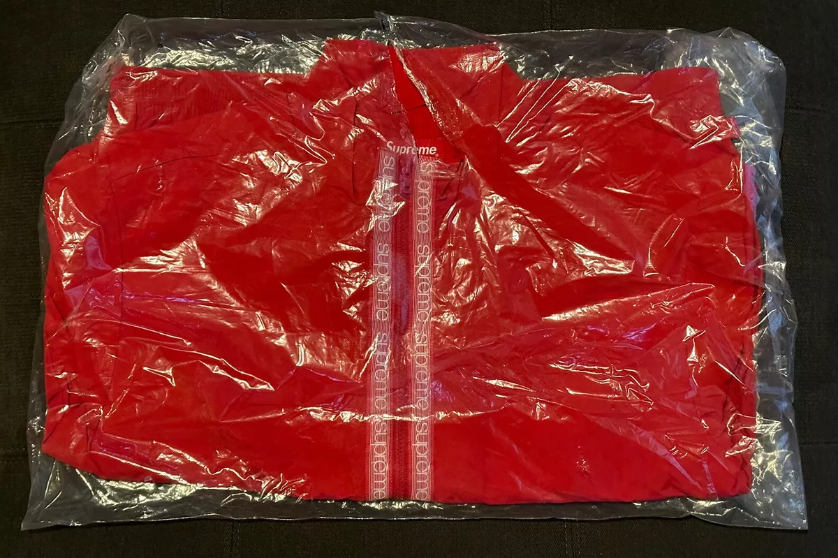 Supreme Classic Logo Taping Track Jacket (Size Large) Red SS18