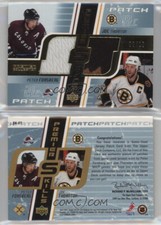 2003-04 Upper Deck Premier Collection Skills Patch Forsberg Thornton 08/10