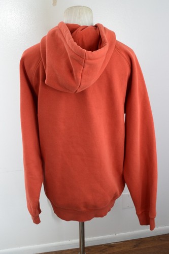 Carhartt WIP Hooded Chase Sweatshirt Adult Medium Orange Hoodie Pullover Mens - Picture 3 of 5