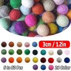 3cm Felt Wool Balls - Assorted Color & QTY - Handmade Beads Pom Poms DIY Craft