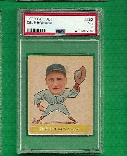 Zeke Bonura #252 card