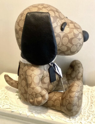 Coach X Peanuts Snoopy Collectible Signature Plush Doll | eBay
