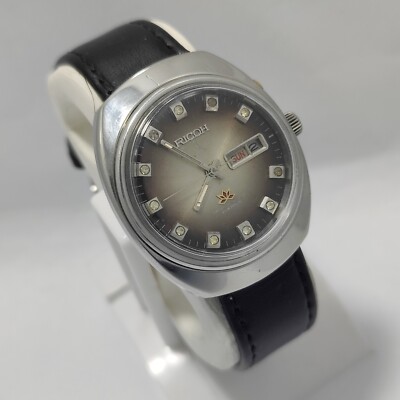 Vintage Ricoh Automatic Day/Date 21J Rare Japan Men's Watch | eBay