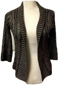 dressy silver cardigan sweater