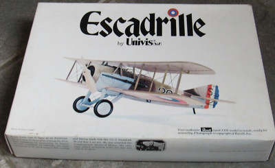 1969 Revell Escadrille Spad XIII Authentic Model of  Frank Luke H-290 Univis