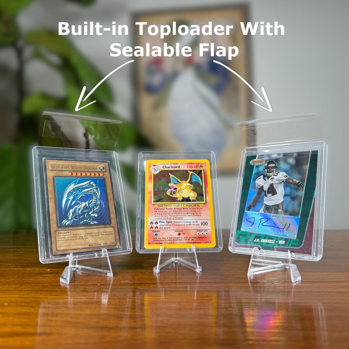 top loader pokemon card Amazon.com: Tallboy Extra Tall & Thick Toploader Compatible with Sealed  Pokemon Promo Packs | Will NOT FIT Entire Booster Packs | 3
