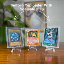 200 Ct Toploader With Sealable Flap - Tcghalo 3x4 Resealable Top Loader 35pt 200 Ct Toploader With Sealable Flap - Tcghalo 3x4 Resealable Top Loader 35pt