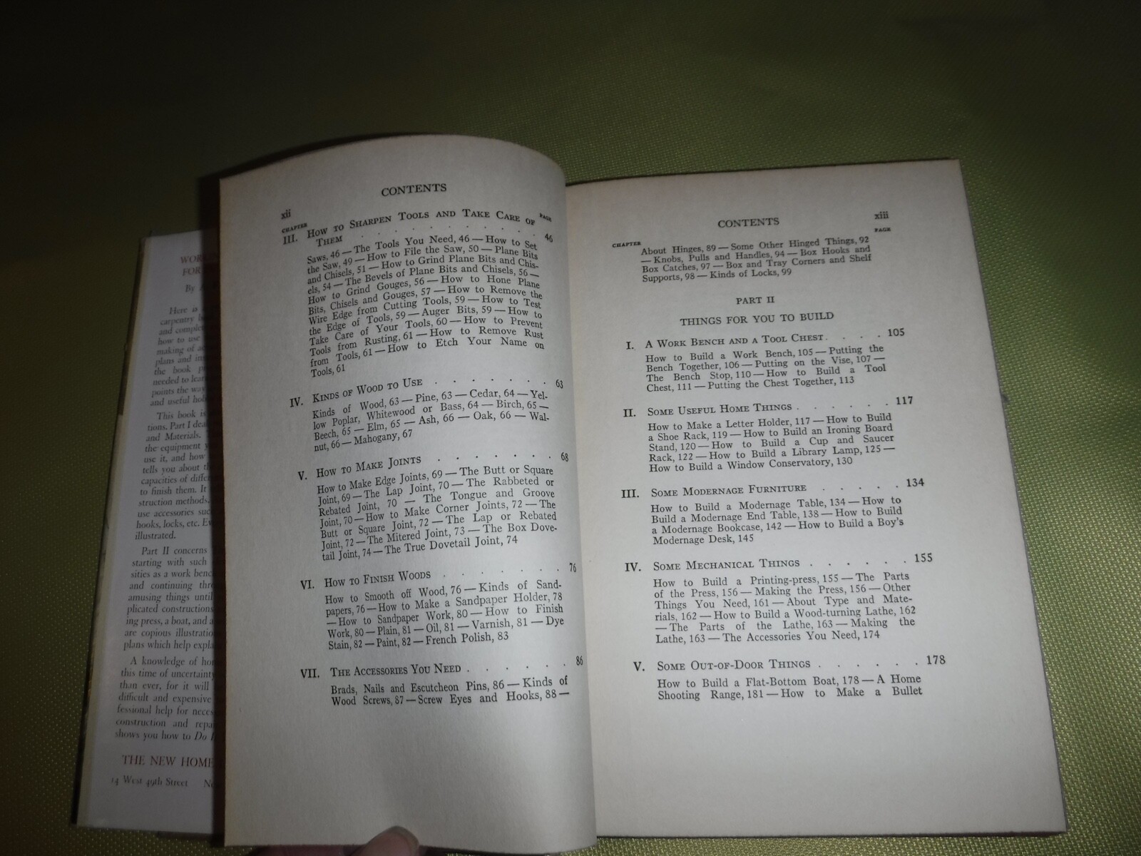 WORKING WITH TOOLS FOR FUN & PROFIT BY A FREDERICK COLLINS - VINTAGE 1943