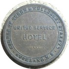 elf New Zealand Auckland United Service Hotel 1 Penny 1874  Victoria — photo 2