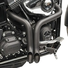 Pots d'échappement Drag Pipe pour Harley Dyna Low Rider FXDL 93-16 noir