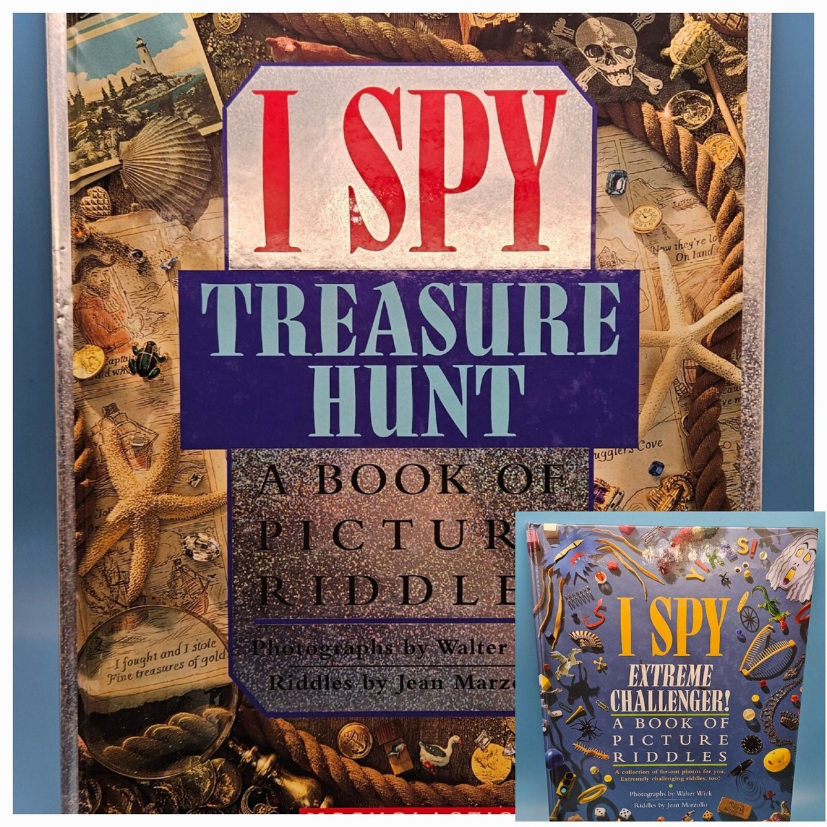 2 I Spy Books: Extreme Challenger & Treasure Hunt by Jean Marzollo