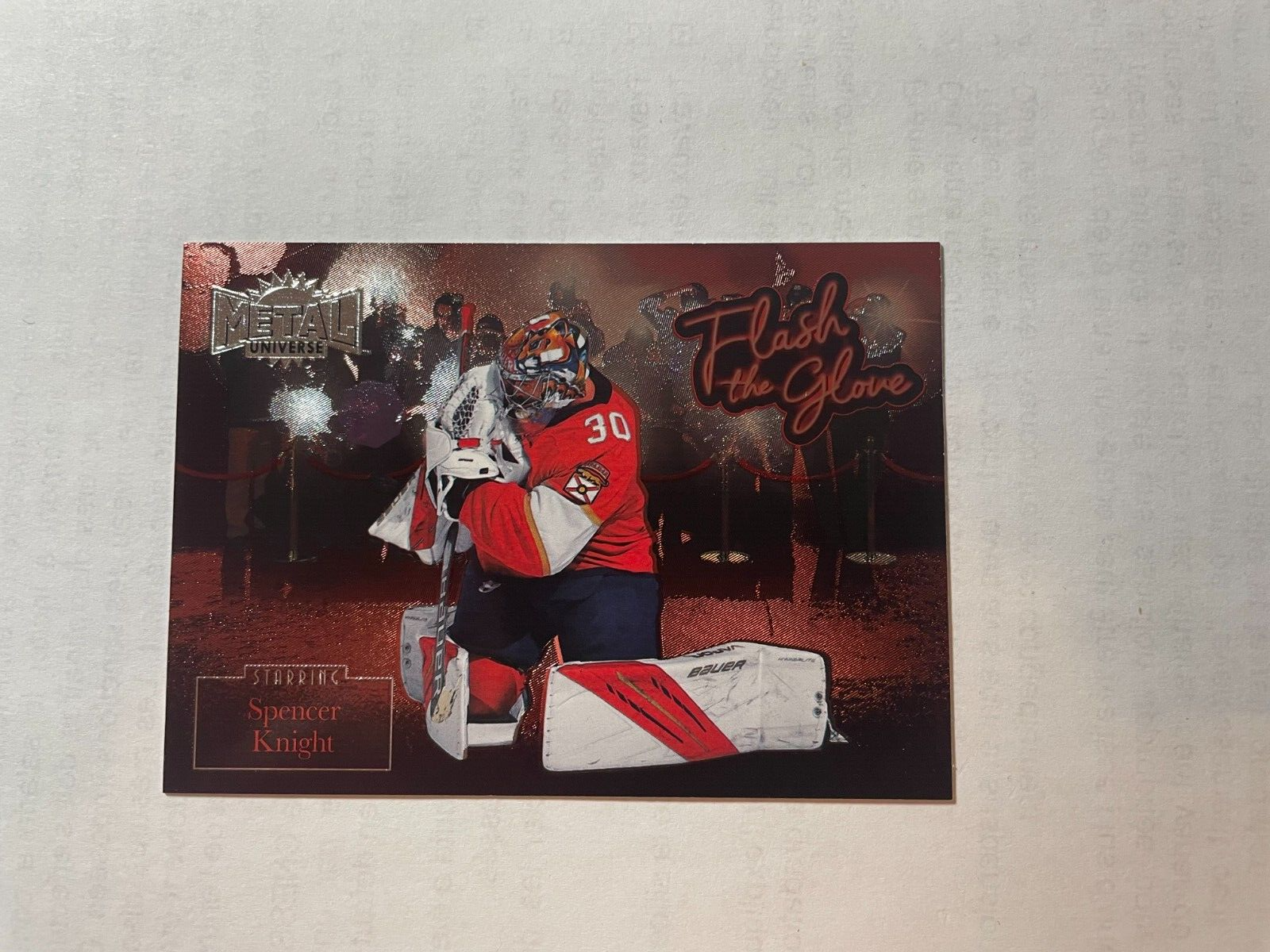 2022-23 Metal Universe Spencer Knight flash the glove #FL-27