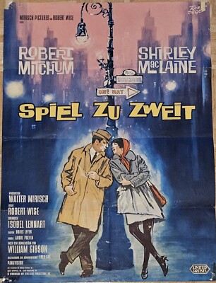 Original Filmplakat ''Spiel zu Zweit'' 1963 Shirley Mac Laine Robert Mitchum
